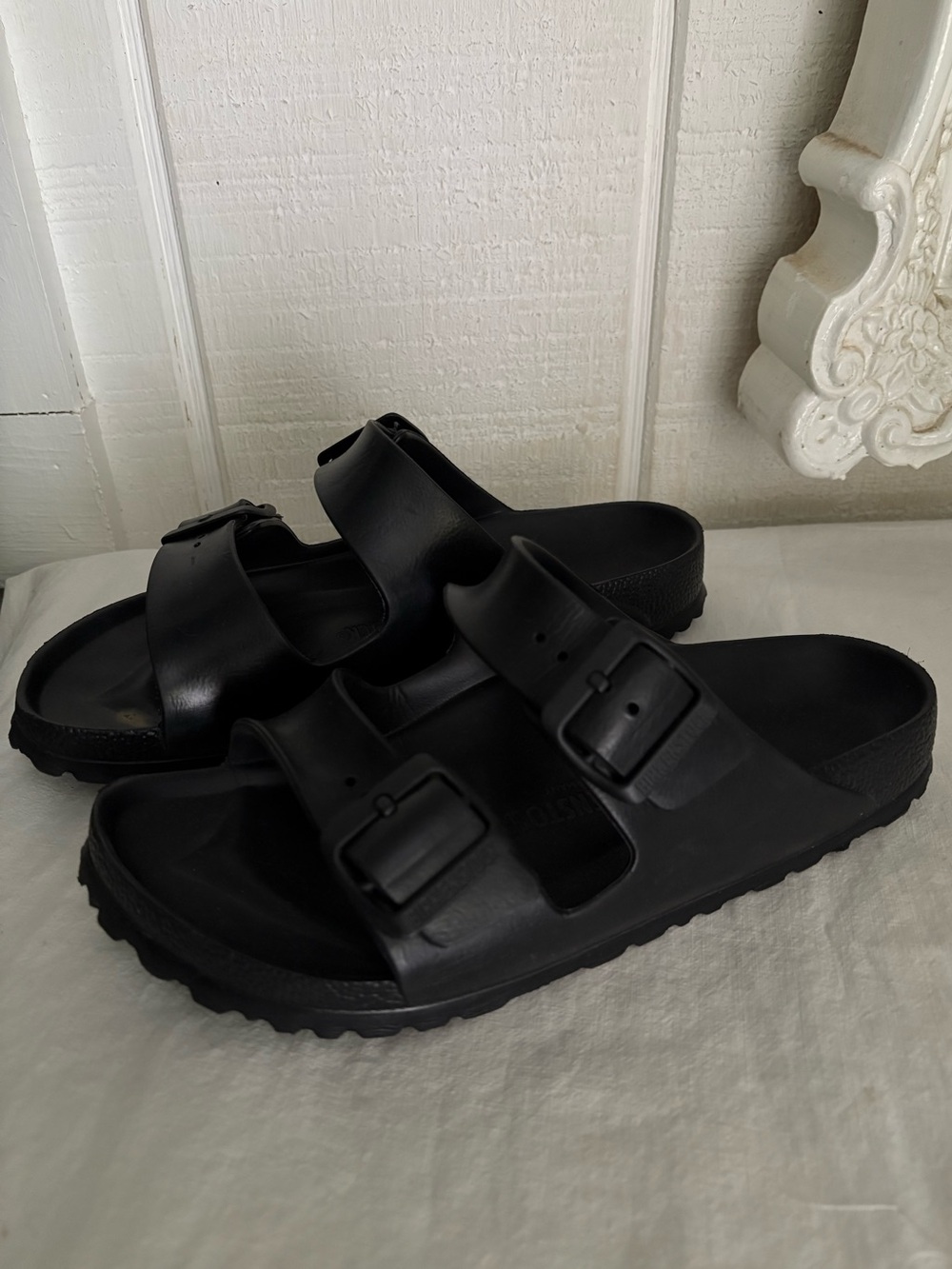 Birkenstock Arizona EVA Sandals in Black size 38